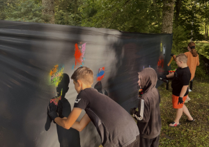 Graffiti darbnīca jauniešiem Riebiņos