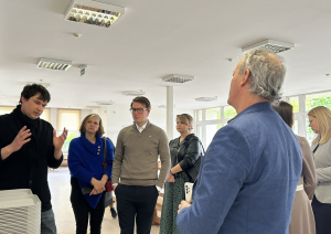 Projekta "Risinājumi pārtikas atkritumu samazināšanai skolu ēdnīcās" (projekta Nr. CB0600301) ietvaros projekta partneri no Igaunijas un Zviedrijas tiekas ar Preiļu novada pilotskolām un izglītības un zinātnes ministri Daci Melbārdi