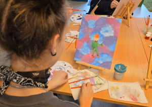 Atskats uz "Paint the story" nodarbību Jauniešu centrā "Četri"