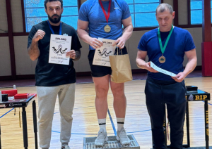 Preiļu sportisti gūst panākumus labdarības armvrestlinga čempionātā Valmierā