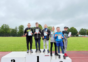 Aizvadītas Preiļu novada BJSS vieglatlētikas sacensības četrcīņā U-10,U-12 grupām