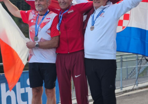 Trīs zelta medaļas no Eiropas čempionātā nūjošanā atceļo uz Preiļu novadu