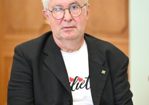 Pašvaldībā viesojās Preiļu novada Goda pilsonis Bruno Davio