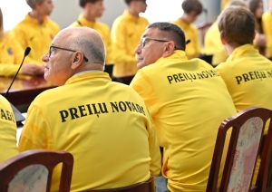 Pašvaldībā tika sveikti Latvijas X Jaunatnes olimpiādes Valmierā laureāti, dalībnieki un viņu treneri