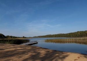 Pelēču ezera krastā izveidota jauna atpūtas vieta