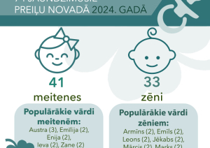 Demogrāfiskie rādītāji Preiļu novadā 2024. gadā