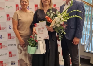 Pašvaldības Attīstības, investīciju un inženiertehniskās daļas vadītāja Iveta Piziča ieguvusi apbalvojumu par nozīmīgiem sasniegumiem būvniecības veicināšanā