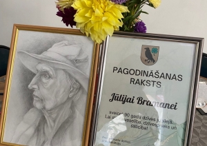 SAC "Aglona" kliente Jūlija Bramane svin 90 gadu jubileju 