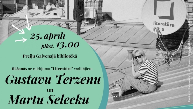 Bibliotēkā viesosies raidījuma "Literatūre" veidotāji Marta Selecka un Gustavs Terzens