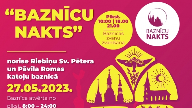 Baznīcu nakts Riebiņu Sv. Pētera un Pāvila Romas katoļu baznīcā