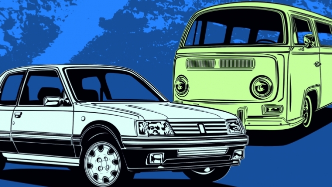 Retro auto parāde Preiļos