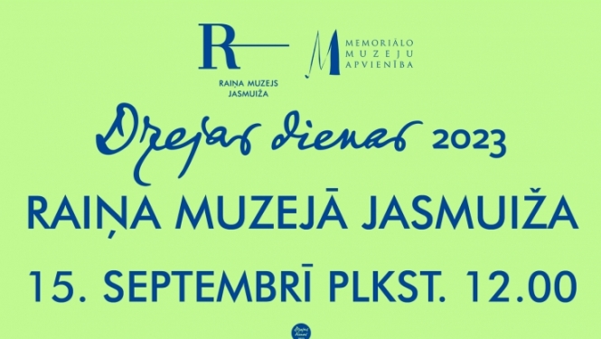 Raiņa muzejs "Jasmuiža" aicina uz Dzejas dienām