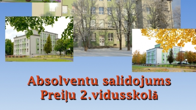Absolventu salidojums Preiļu 2. vidusskolā