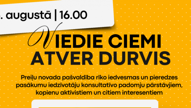 Viedie ciemi atver durvis