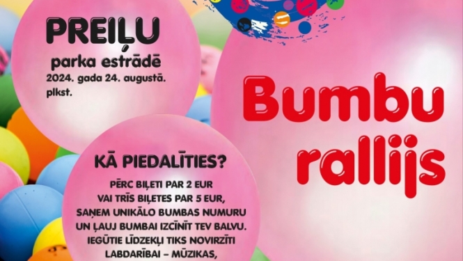 Viduslatgales pārnovadu fonda labdarības akcija "Bumbu rallijs"