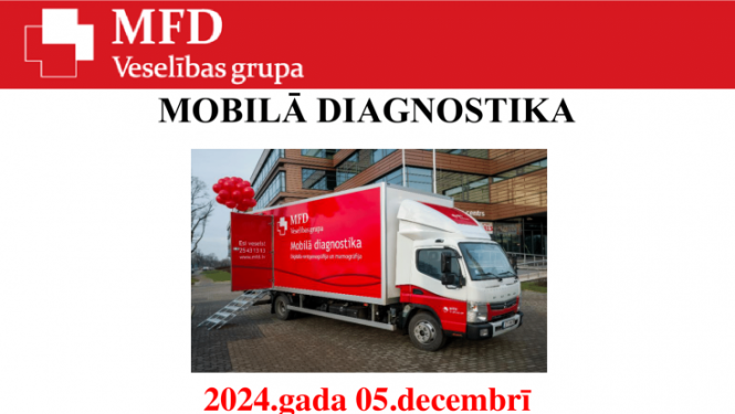 Mobilā diagnostika Preiļos - mamogrāfija un rentgens