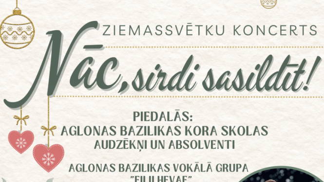 Ziemassvētku koncerts "Nāc, sirdis sasildīt!"