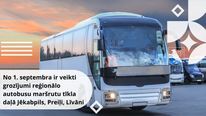 No 1. septembra ir veikti grozījumi reģionālo autobusu maršrutu tīkla daļā Jēkabpils, Preiļi, Līvāni