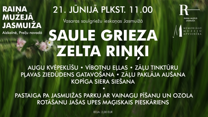 Saulgriežu pasākums Raiņa muzejā