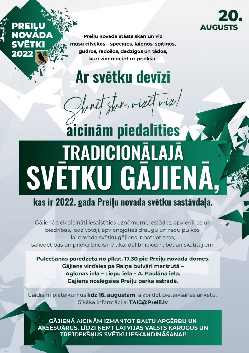 tradicionālais svētku gājiens