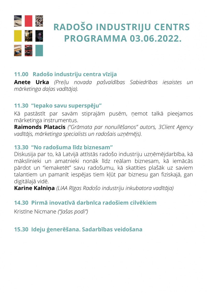 Pilna pasākuma programma