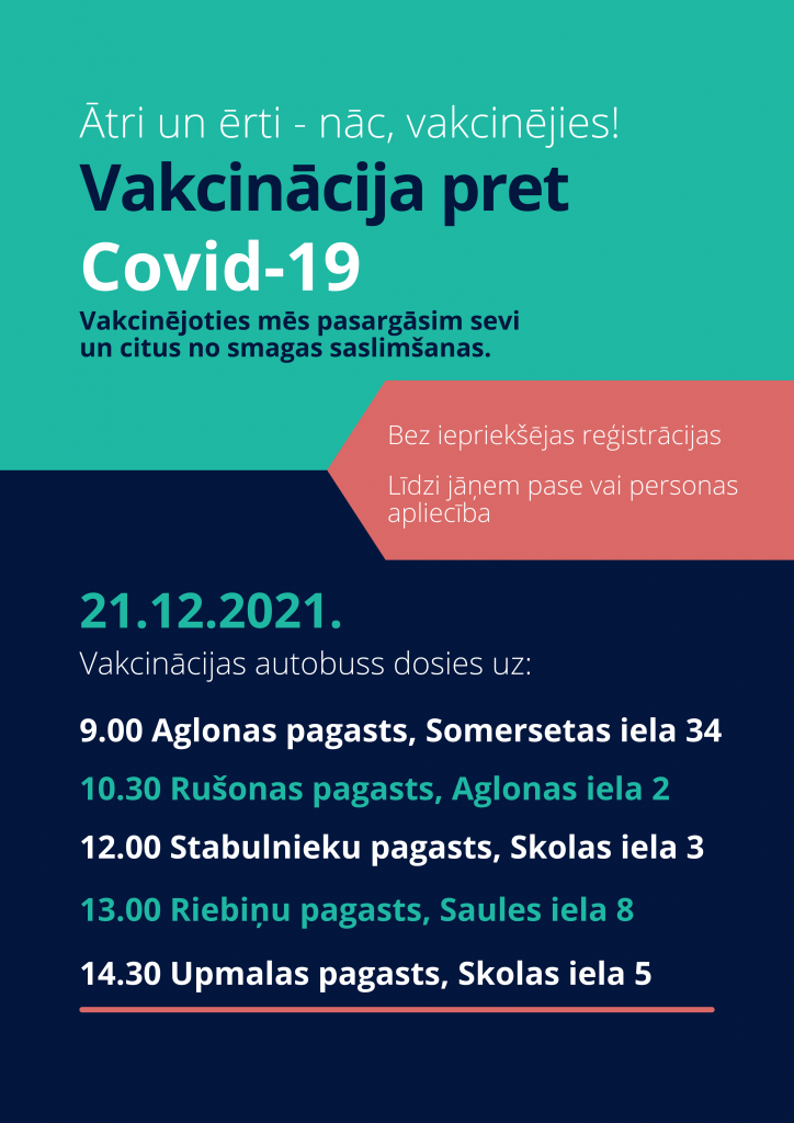 Vakcinācijas pret Covid-19 autobuss