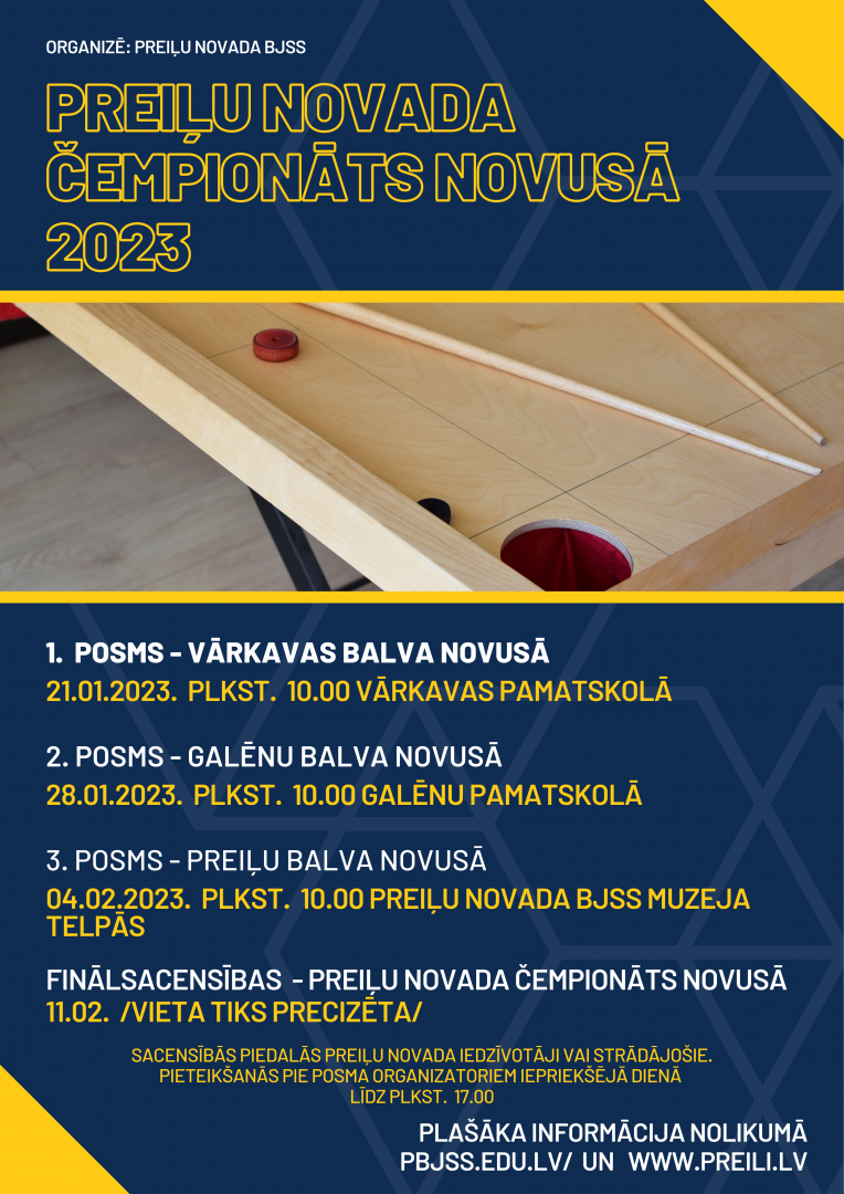 Preiļu novada čempionāts novusā