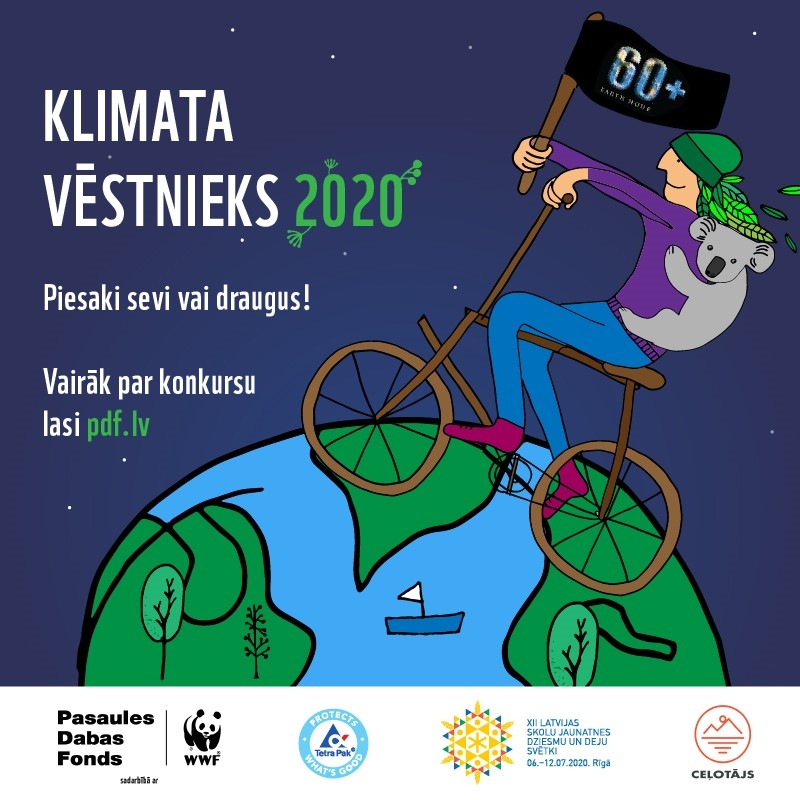 Pasaules Dabas Fonds meklē Klimata vēstnieku 2020