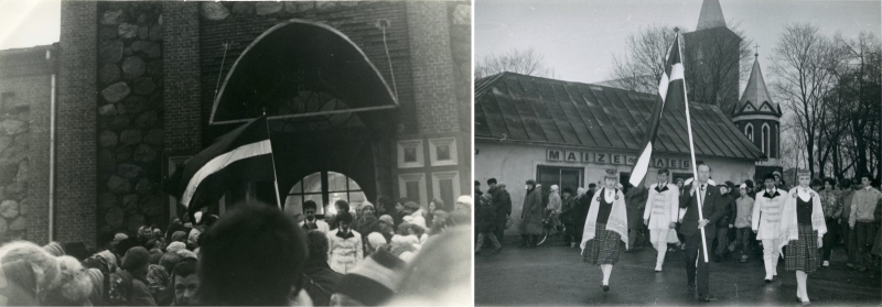 Februāra mēneša priekšmets muzejā – 1989. gada 25. februāra Latvijas karoga pacelšanas fotohronika