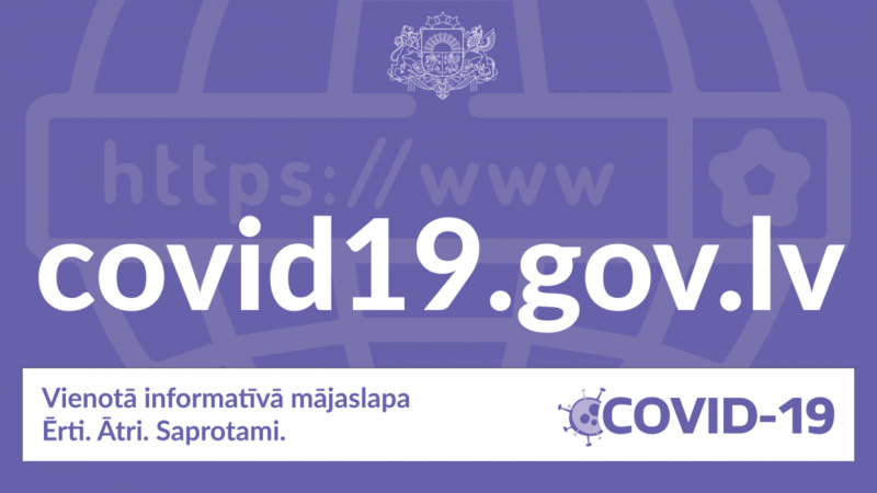 Vietnē covid19.gov.lv vienuviet būs pieejama aktuālā informācija par Covid-19