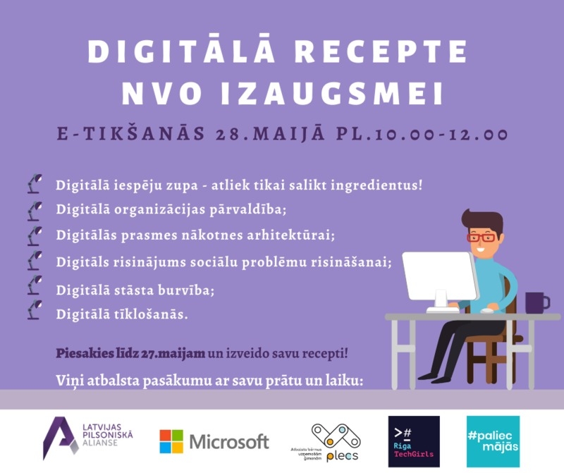 Izveido digitālo recepti sava NVO izaugsmei!