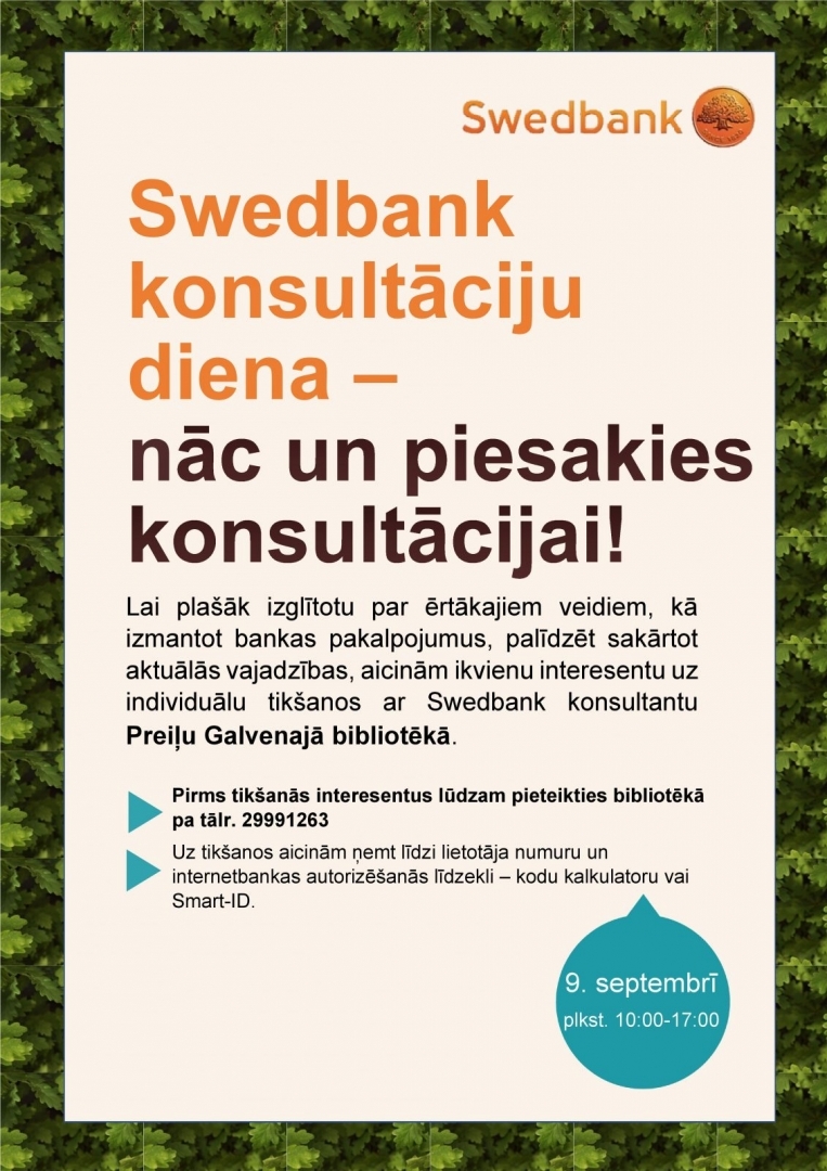 Swedbank konsultāciju diena