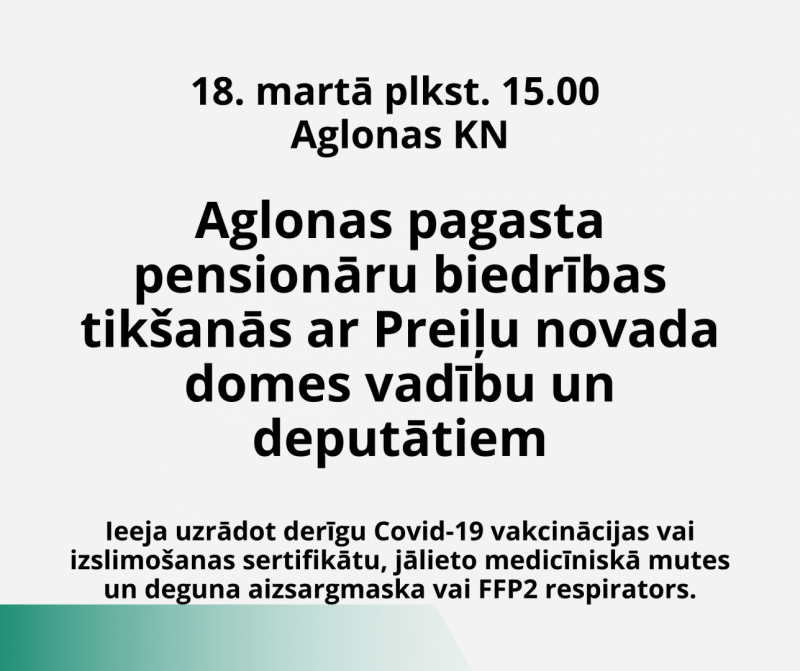 Aglonas pagasta pensionāru biedrības tikšanās