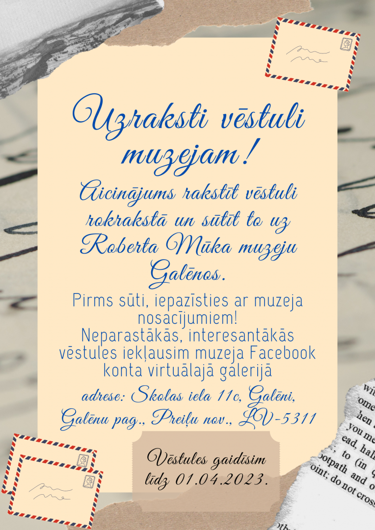 Uzraksti vēstuli muzejam