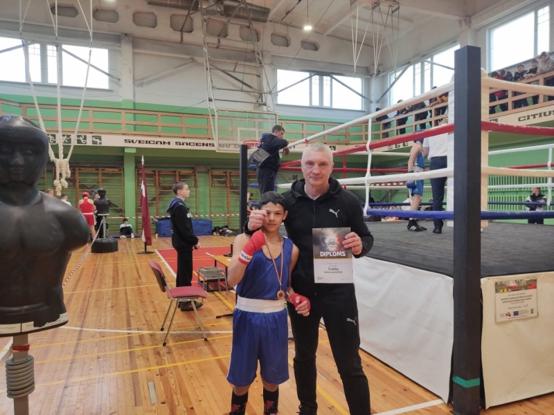 Preiļu boksa kluba “13TH Round” sportists