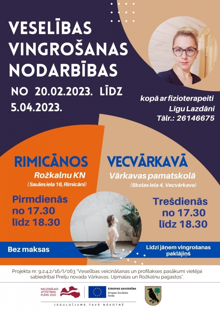 veselības vingrošanas nodarbības