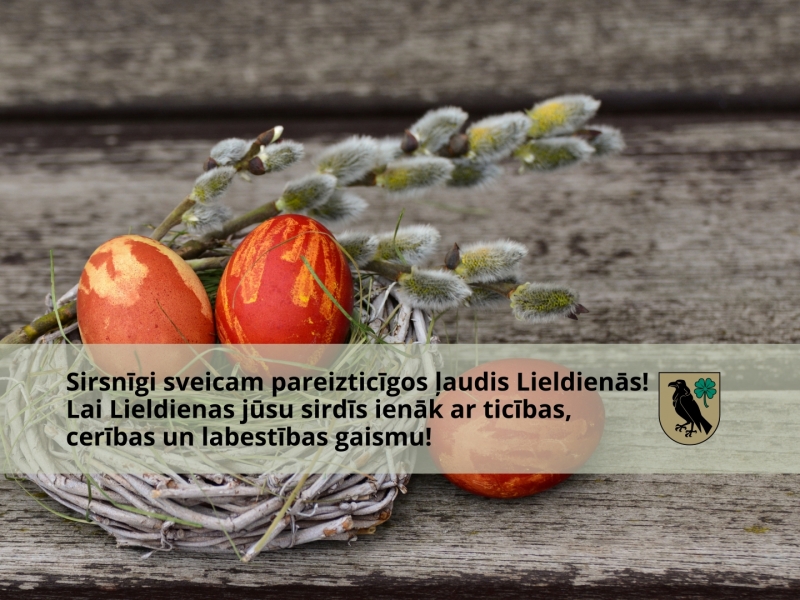 Sirsnīgi sveicam pareizticīgos ļaudis Lieldienās! 