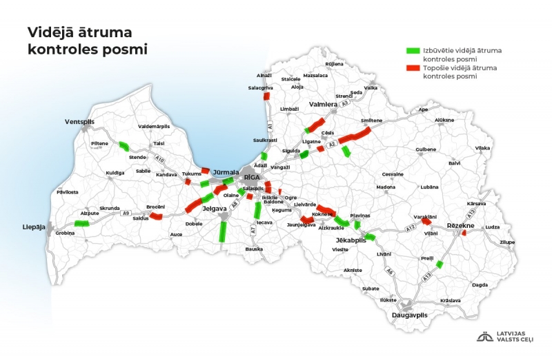 Plānots ierīkot vēl 17 vidējā braukšanas ātruma kontroles posmus