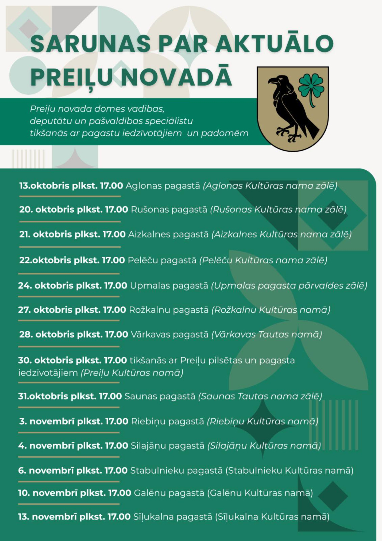Sarunas par aktuālo Preiļu novadā