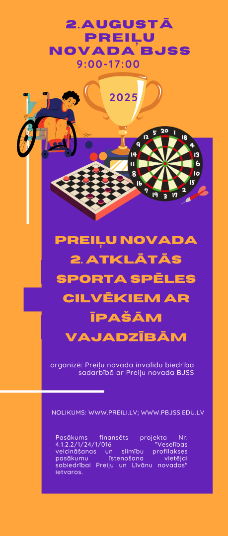 Preiļu novada 2. atklātās sporta spēles cilvēkiem ar īpašām vajadzībām