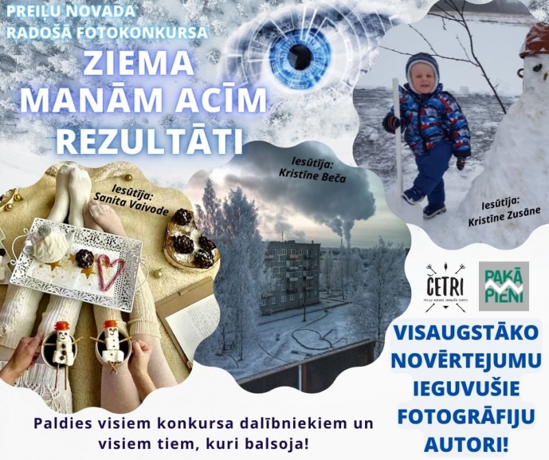 fotokonkursa “Ziema manām acīm” rezultāti