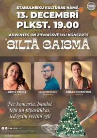 Adventes un Ziemassvētku koncerts "Siltā gaismā"
