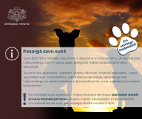 Esi atbildīgs dzīvnieka īpašnieks!