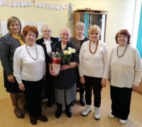 Aktīvajai Preiļu novada Pensionāru biedrības loceklei Broņislavai Lauskai – 85