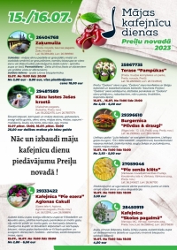 “Mājas kafejnīcu dienas” Preiļi novadā
