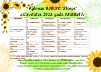 Aglonas BJBLPC “Strops” aktivitātes augustā