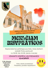 Preiļu pilsētas svētku ietvaros tiek meklēti brīvprātīgie jaunieši