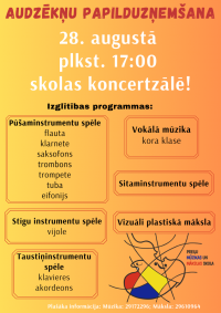 Preiļu Mūzikas un mākslas skola uzņem jaunus audzēkņus 2023./2024. mācību gadam