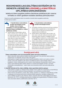 Rekomendācijas izglītības iestādēm un to dienesta viesnīcām Legionella baktēriju izplatības samazināšanai 