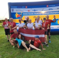 Preiļu novada sportisti atgriežas no Eiropas čempionāta nūjošanā ar medaļām un gandarījumu